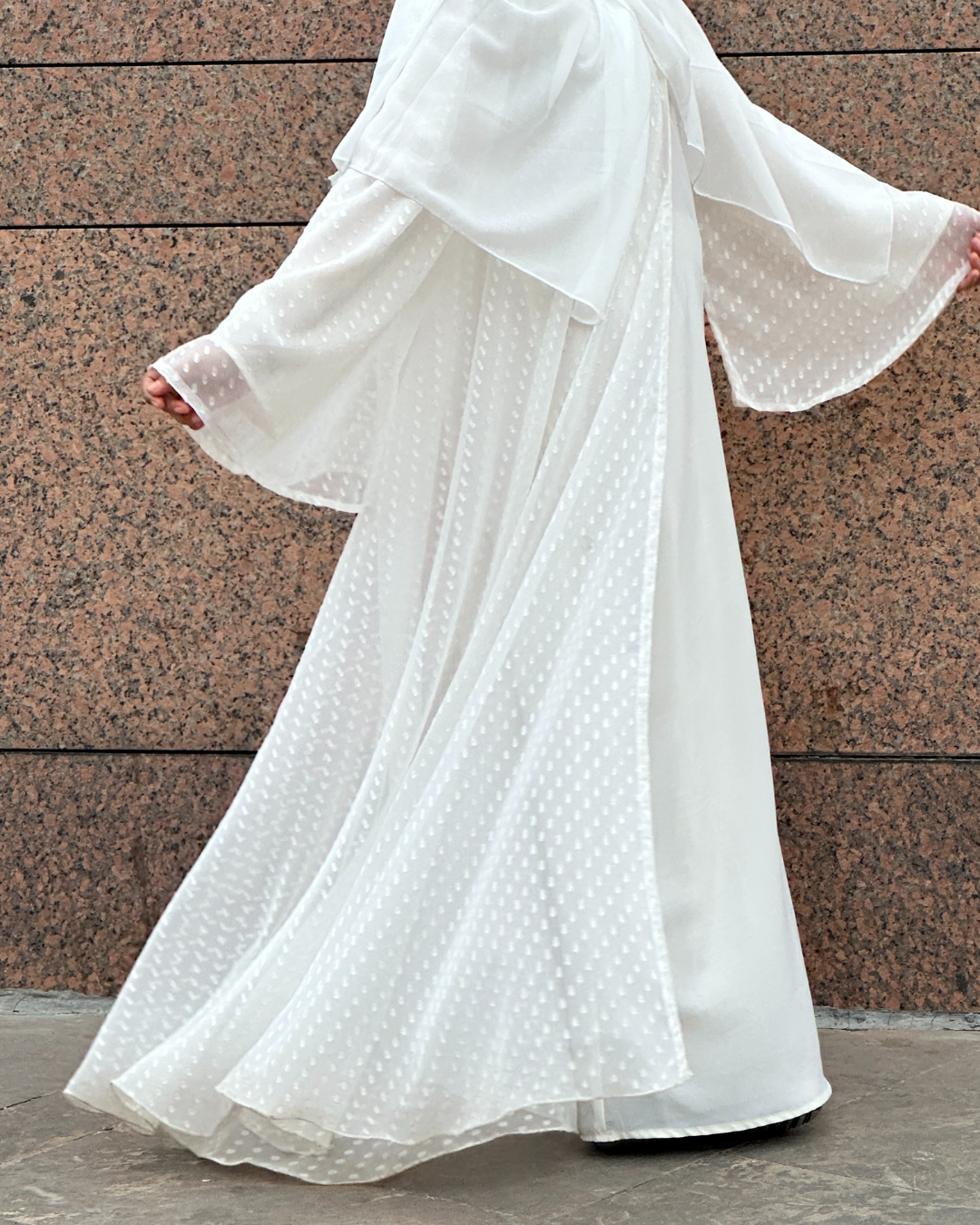 Minimal 2 Piece Open Abaya